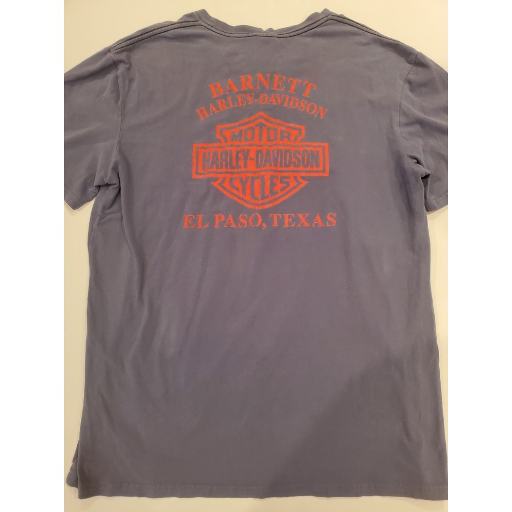 Harley-Davidson Classic Ride T-Shirt Mens Large Gray Barnett El Paso TX Graphic